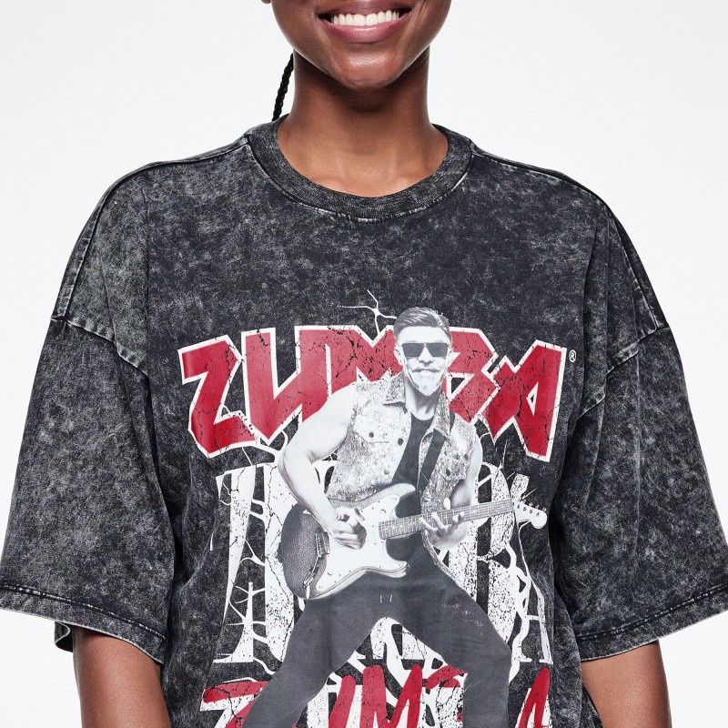 Rock and Roll Oversized Drop Shoulder Tee