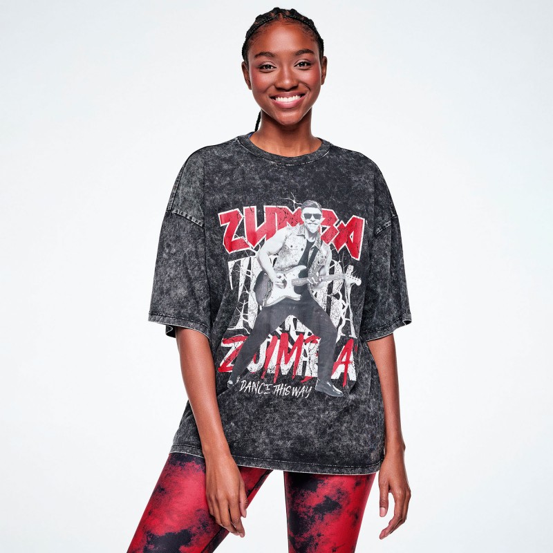 Rock and Roll Oversized Drop Shoulder Tee
