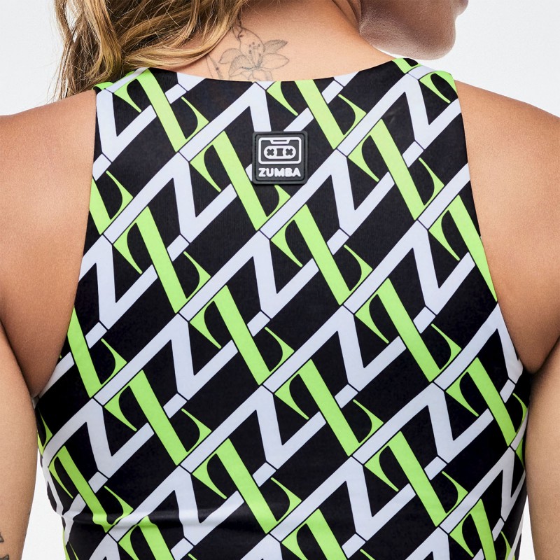Dale-Z High Neck Crop Top