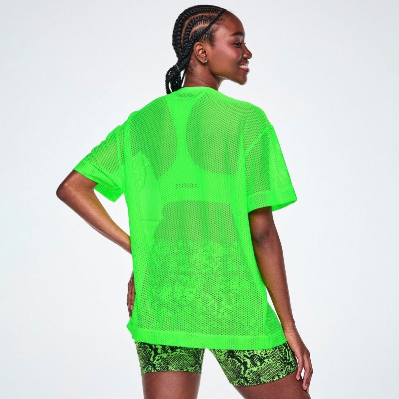 Ultrabright Mesh Boxy Top
