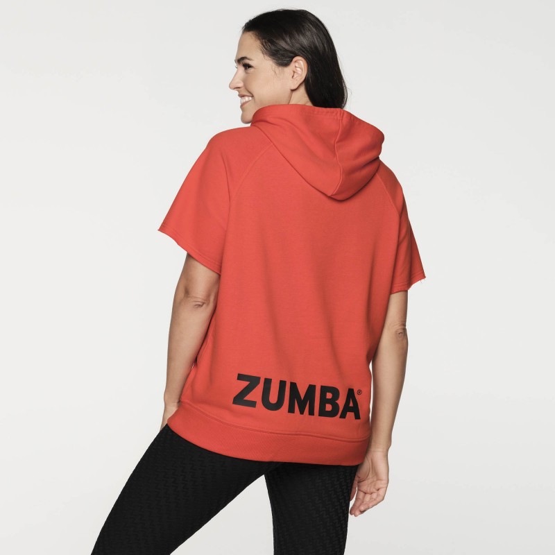 Zumba Move Mens Short Sleeve Hoodie