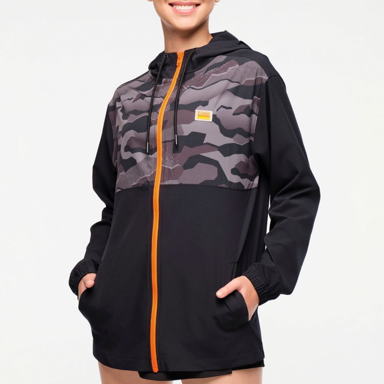 Zumba Explore Mens Hooded Windbreaker Jacket