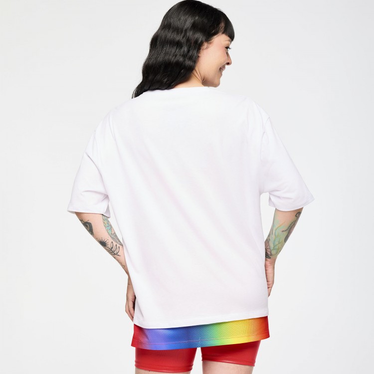 Zumba Mens Crew Neck Tee With Double Layered Hem