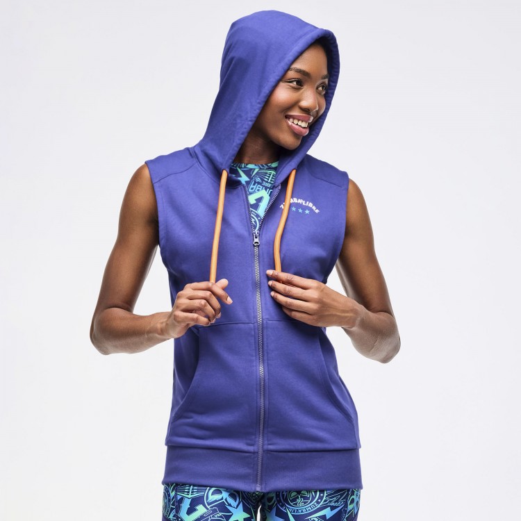 Zumba Libre Mens Sleeveless Zip-Up Hoodie