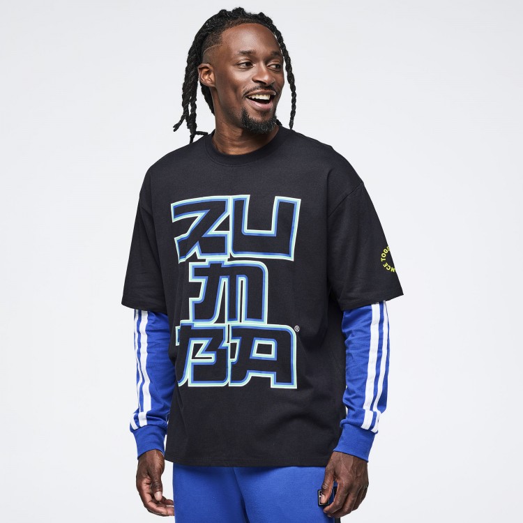 Eastern Flavor Mens Oversized Crew Neck Tee
