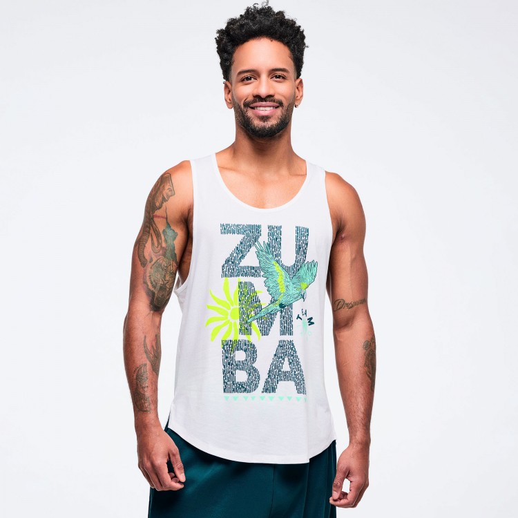 Latin Movement Mens Open Neck Tank