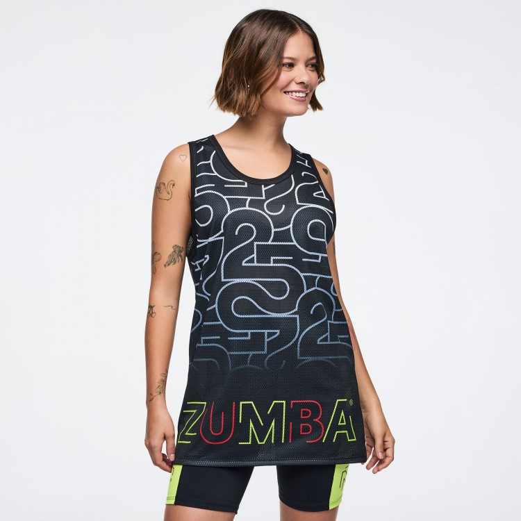 Zumba 25 Mens Basketball Tank
