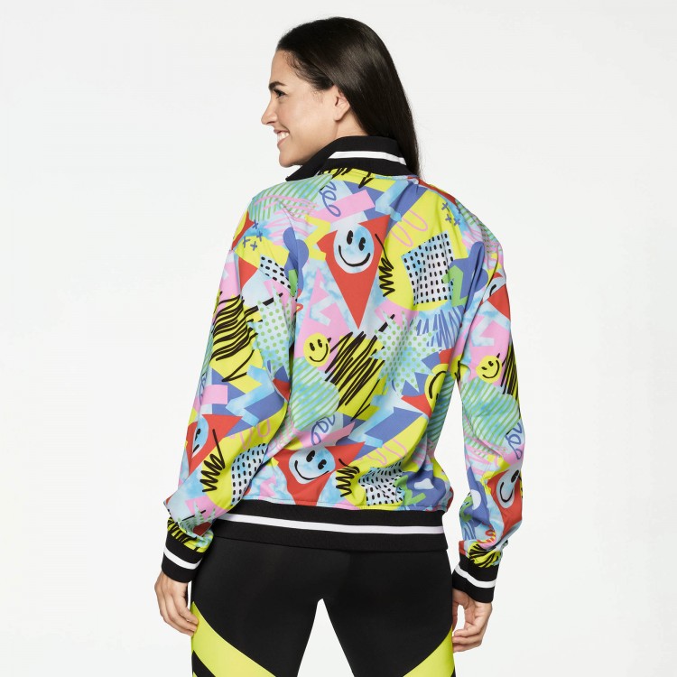 Zumba Fun And Happy Zip-Up Track Jacket