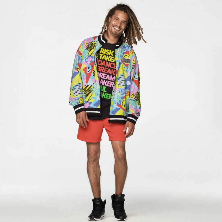 Zumba Fun And Happy Zip-Up Track Jacket