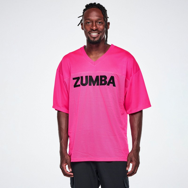 Ultrabright Oversized Mesh Sports Jersey